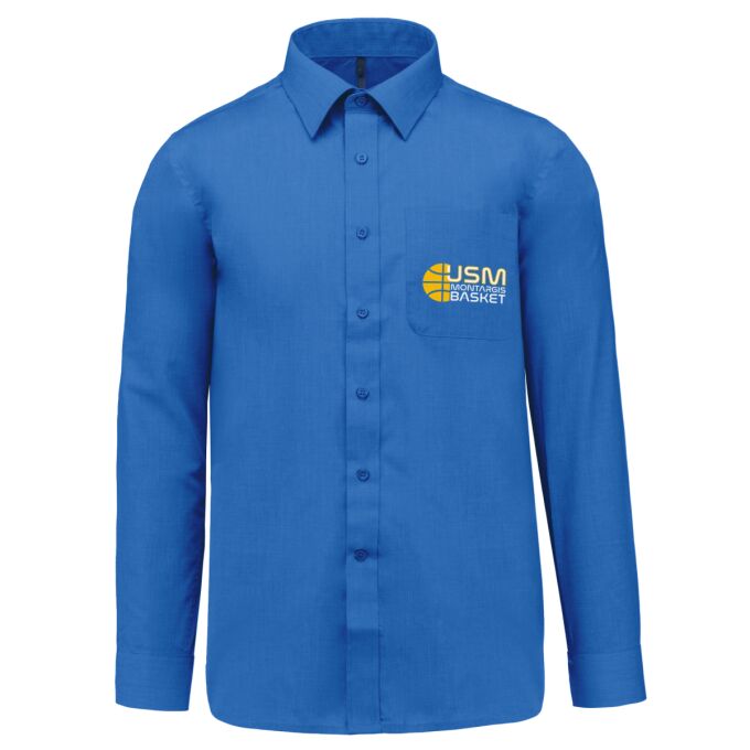 Chemise Homme légère à Manches Longues de qualité supérieure (matériau de personnalisation haut de gamme, imprimé en France)