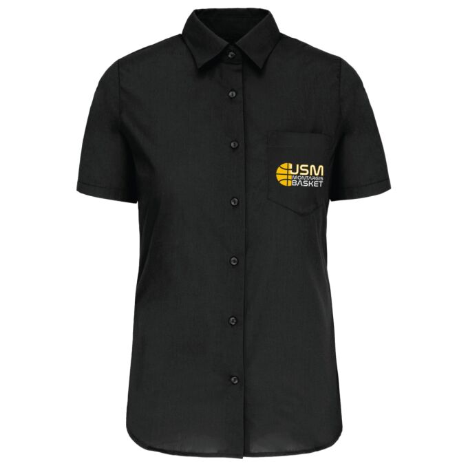 Chemise Femme légère à Manches Courtes de qualité supérieure (matériau de personnalisation haut de gamme, imprimé en France)
