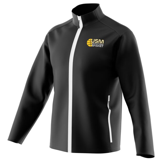 Veste Softshell Manches Longues pour Femme Blanche USM Montargis Basket