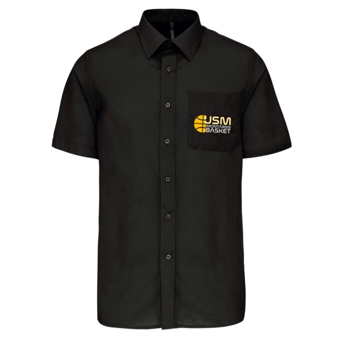 Chemise Homme légère à Manches Courtes de qualité supérieure (matériau de personnalisation haut de gamme, imprimé en France)