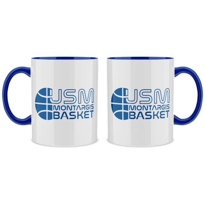 Mug Bleu Foncé USM Montargis Basket