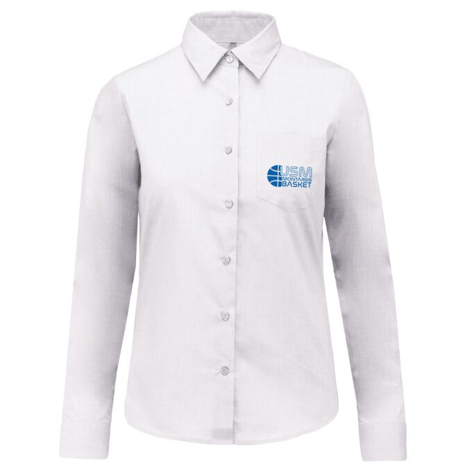 Chemise Femme légère à Manches Longues de qualité supérieure (matériau de personnalisation haut de gamme, imprimé en France)