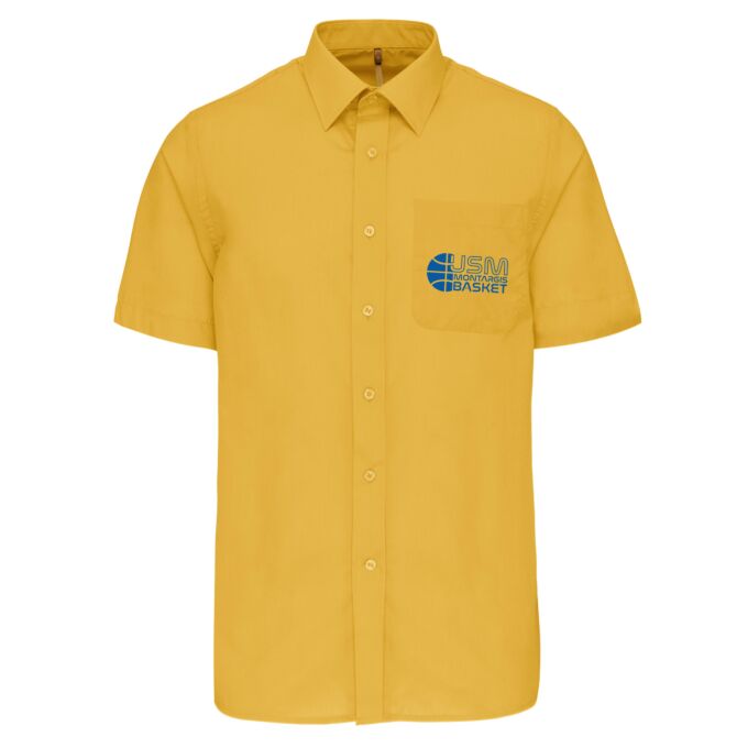Chemise Homme légère à Manches Courtes de qualité supérieure (matériau de personnalisation haut de gamme, imprimé en France)