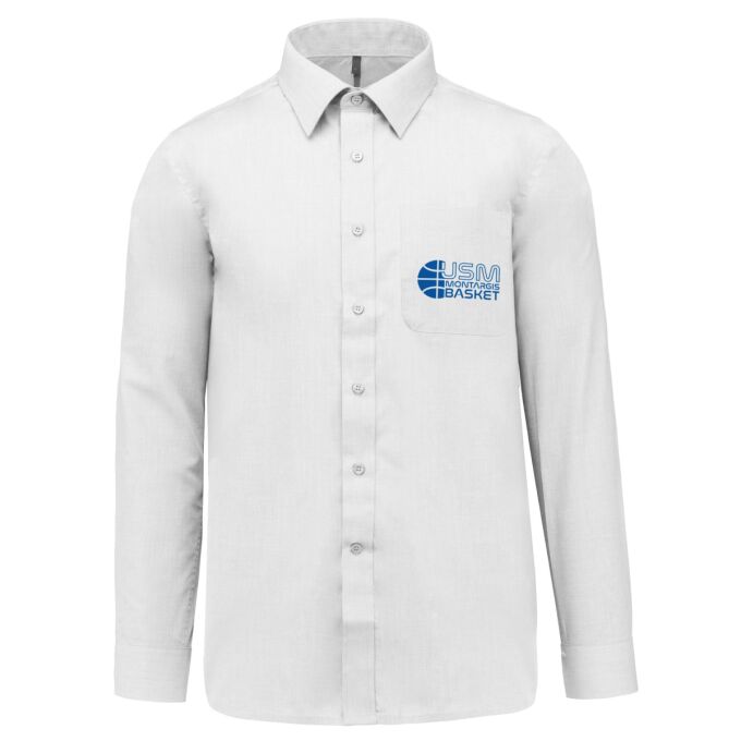 Chemise Homme légère à Manches Longues de qualité supérieure (matériau de personnalisation haut de gamme, imprimé en France)