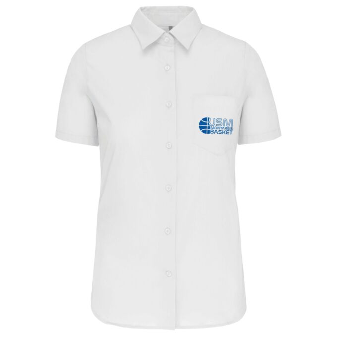 Chemise Femme légère à Manches Courtes de qualité supérieure (matériau de personnalisation haut de gamme, imprimé en France)