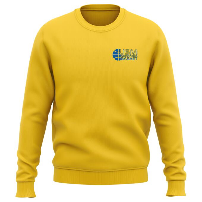 Sweat Classique Jaune USM Montargis Basket