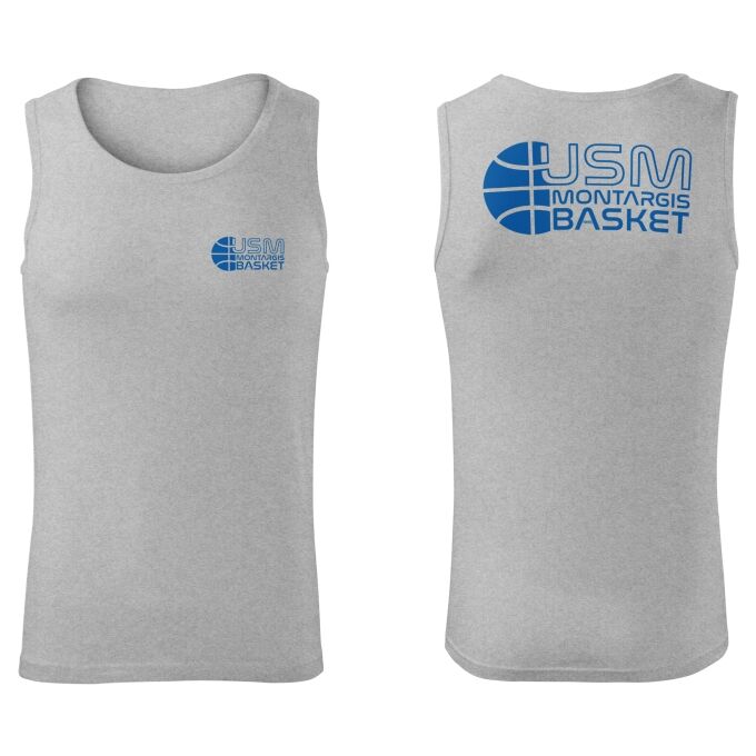 Débardeur Homme Gris USM Montargis Basket